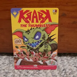 Krark the Thumbless Borderless Non FOIL Secret Lair MTG NM Just Add Milk - Image 1