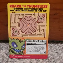 Krark the Thumbless Borderless Non FOIL Secret Lair MTG NM Just Add Milk - Image 2