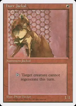 Hurr Jackal NM/M 4th Fourth Edition Red Creature Mtg Magic English Regular - Image 1