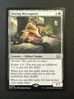 MTG Sowing Mycospawn 0170 Modern Horizons 3 NM - Image 1