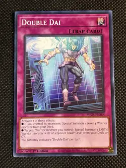 3x YuGiOh! - Double Dai MP25-EN368 Common 1st Edition Near Mint - Image 2