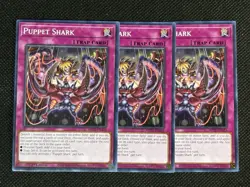 3x YuGiOh! - Puppet Shark MP25-EN423 Common 1st Edition Near Mint - Image 1