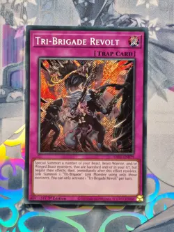 RA01-EN079 TRI-BRIGADE REVOLT SECRET RARE 1ST EDITION NEAR MINT YuGiOh TCG - Image 1