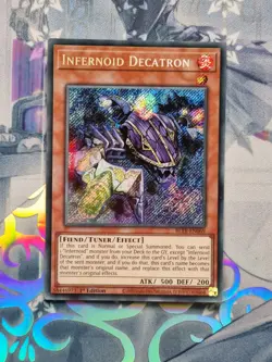 BLTR-EN069 Infernoid Decatron Secret Rare 1st Edition Near Mint YuGiOh TCG - Image 1