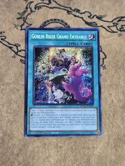 Yugioh Goblin Biker Grand Entrance MP25-EN056 1st Ed Prismatic Secret Rare NM - Image 1