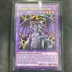 YUGIOH Doom Virus Dragon - DRL3-EN057 - Ultra Rare - 1st Edition - NM - Image 1