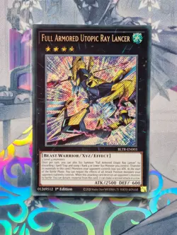 BLTR-EN003 Full Armored Utopic Ray Lancer Secret Rare 1st Edition NM YuGiOh TCG - Image 1