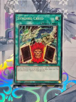 BLTR-EN029 Synchro Creed Secret Rare 1st Edition Near Mint YuGiOh TCG - Image 1