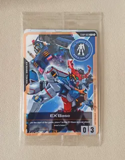 Sealed ENGLISH Gundam Card Game EX Base Gundam Base World Tour Promo EXBP-003 - Image 1