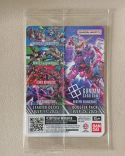 Sealed ENGLISH Gundam Card Game EX Base Gundam Base World Tour Promo EXBP-003 - Image 2