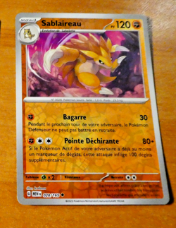 POKEMON CARD REVERSE HOLO CARTE 028/165 FR NM MEW 2023 - Image 1