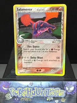 Pokemon Card Salamence 14/113 Reverse Holo Rare EX Delta Species Light Play - Image 1
