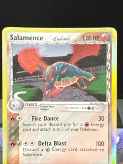 Pokemon Card Salamence 14/113 Reverse Holo Rare EX Delta Species Light Play - Image 2