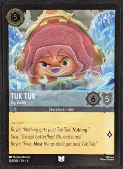 Tuk Tuk Disney Lorcana Foil Uncommon Rise of the Floodborn Card 184/204 (NM) - Image 1