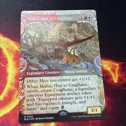 x1 Mabel, Heir to Cragflame BLB Bloomburrow MTG 336 SHOWCASE RARE M/NM 1x Foil - Image 1
