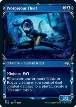 Prosperous Thief (Showcase) - Near Mint MTG Kamigawa: Neon Dynasty - Image 1