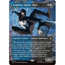 Presale Symbiote Spider-man (borderless) X4 M/NM Magic MTG Marvel's Spider-man - Image 1
