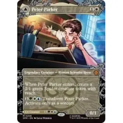 Presale Peter Parker (borderless) (208) M/NM Magic MTG Marvel's Spider-man - Image 1