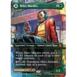 Presale Miles Morales (borderless) (200) M/NM Magic MTG Marvel's Spider-man - Image 1