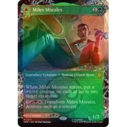 Foil Presale Miles Morales (borderless) (211) M/NM Magic MTG Marvel's Spider-man - Image 1