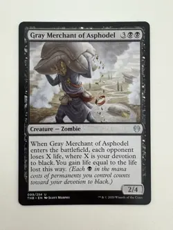 Gray Merchant of Asphodel MTG Magic the Gathering Card NM Near Mint THB - Image 1