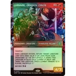 Foil Presale Carnage, Crimson Chaos (borderless) X4 M/NM MTG Marvel's Spider-man - Image 1