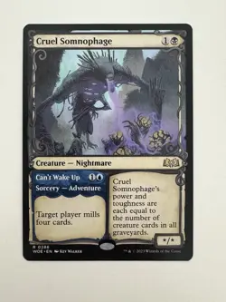 Cruel Somnophage Showcase MTG Magic the Gathering Card NM Near Mint WOE - Image 1