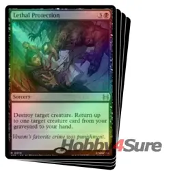 Foil Presale Lethal Protection X4 M/NM Magic MTG Marvel's Spider-man Eternal - Image 1