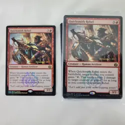 4x MTG FOIL Quicksmith Rebel Launch Promo NM Near Mint Magic the Gathering - Image 1
