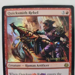 4x MTG FOIL Quicksmith Rebel Launch Promo NM Near Mint Magic the Gathering - Image 5