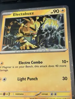 Pokemon TCG Electabuzz Pokemon Promos 125/165 Holo Promo Cosmos Holo Rare Promo - Image 2
