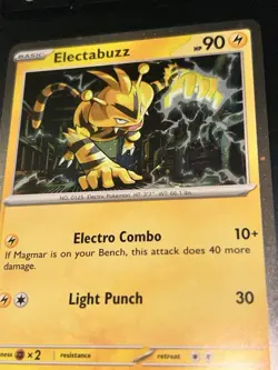Pokemon TCG Electabuzz Pokemon Promos 125/165 Holo Promo Cosmos Holo Rare Promo - Image 3