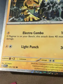 Pokemon TCG Electabuzz Pokemon Promos 125/165 Holo Promo Cosmos Holo Rare Promo - Image 4