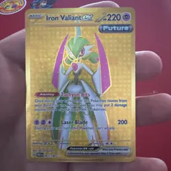 NM-Mint Iron Valiant ex - 261/182 - Hyper Rare Pokemon Paradox Rift - Image 1