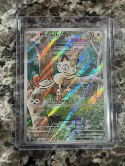 MEOWTH ILLUSTRATION RARE POKEMON TCG 2025 PHANTASMAL FLAMES 106/094 - Image 1