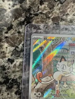 MEOWTH ILLUSTRATION RARE POKEMON TCG 2025 PHANTASMAL FLAMES 106/094 - Image 3