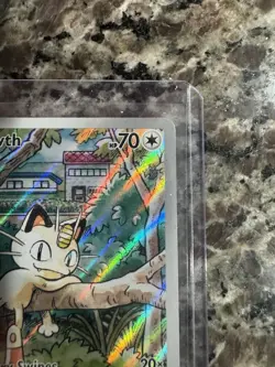MEOWTH ILLUSTRATION RARE POKEMON TCG 2025 PHANTASMAL FLAMES 106/094 - Image 4