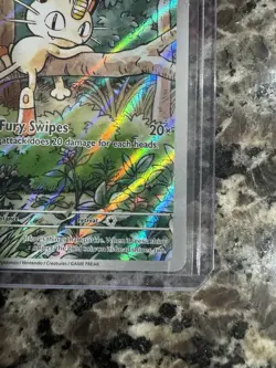 MEOWTH ILLUSTRATION RARE POKEMON TCG 2025 PHANTASMAL FLAMES 106/094 - Image 5