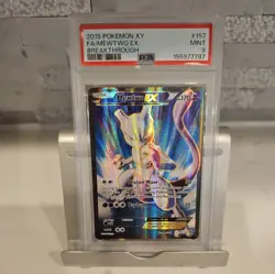 2015 POKEMON XY BREAKTHROUGH #157 MEWTWO EX PSA 9 - Image 1