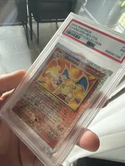 2002 Pokemon Charizard Legendary Collection Reverse Foil Holo #3 PSA 1 - Image 2