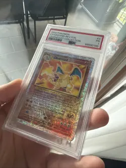 2002 Pokemon Charizard Legendary Collection Reverse Foil Holo #3 PSA 1 - Image 3