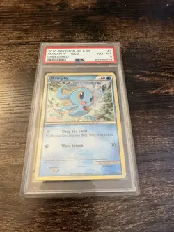 Pokemon TCG PSA 8 Manaphy Holo Unleashed SWIRL 3/95 *LOW POP* - Image 1