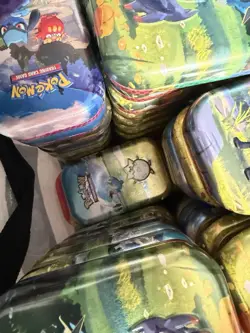 *EMPTY* Pokemon Ascended Heroes Mini Tins (art and sticker included) lot of 100 - Image 2