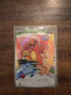 First Partner Illustration Charmander Promo Full Art Holo 038 Pokemon TCG - Image 1