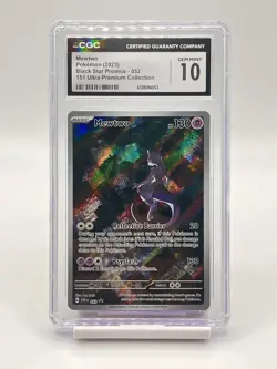 💎GEM MINT💎 2023 POKEMON SVP EN-SV Black Star Promo 151 UPC #052 MEWTWO CGC 10 - Image 1