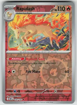 Rapidash 030/182 Uncommon Destined Rivals Pokemon Near Mint - Image 1