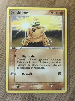 Pokemon TCG Sandshrew 82/113 2005 Regular Fighting Moderately Played English - Image 1
