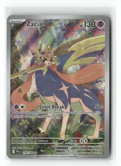 Zacian 100/094 Illustration Rare Phantasmal Flames Pokemon Holo Near Mint - Image 1