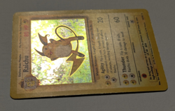 Pokemon TCG Raichu 14 / 102 Unlimited Base Set Holo LP - Image 2