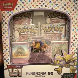 Pokemon TCG Scarlet & Violet 151 Alakazam ex Collection Box Booster Promo - Image 1
